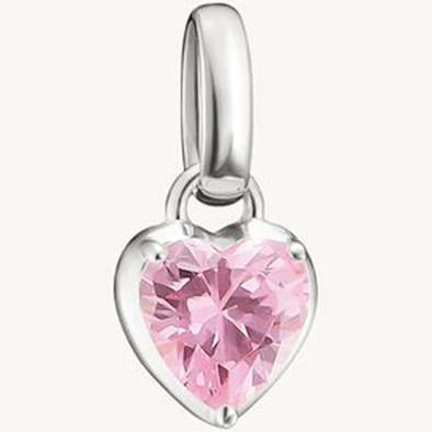 Thomas Sabo januári születésköves rózsaszín szív charm - CC1329-051-9
