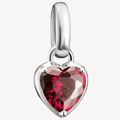Thomas Sabo júliusi születésköves piros szív charm - CC1335-051-10