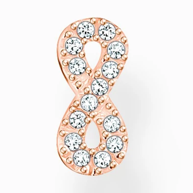 Thomas Sabo félpár rozé arany végtelen jel fülbevaló - H2216-416-14