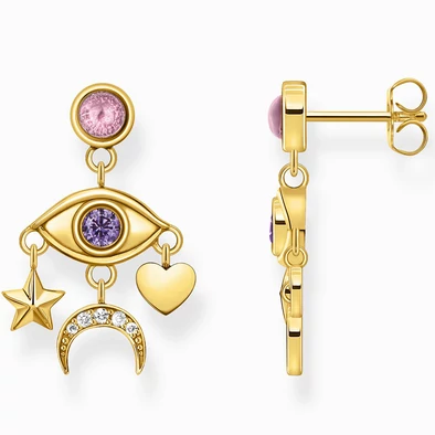 Thomas Sabo aranyozott szem függő fülbevaló - H2272-414-7