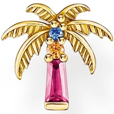Thomas Sabo színes pálmafa fél pár fülbevaló - H2285-488-7