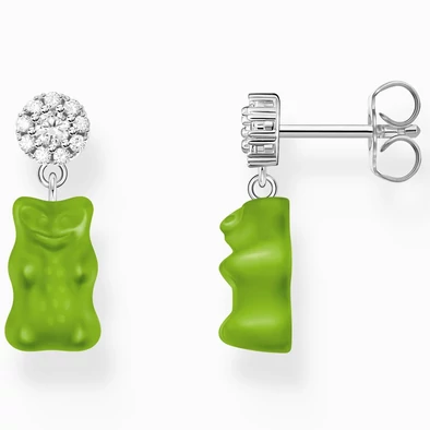 Thomas Sabo ezüst fülbevaló lógó zöld Haribo gumimacival - H2330-052-6