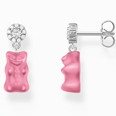Thomas Sabo ezüst fülbevaló lógó rózsaszín Haribo gumimacival - H2330-052-9