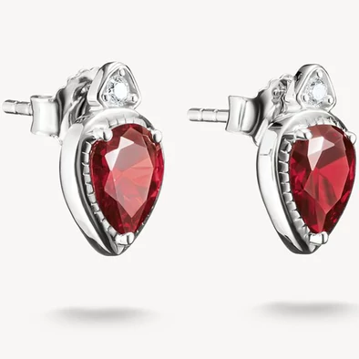 Thomas Sabo elyndra piros csepp ezüst fülbevaló - H2333-051-10