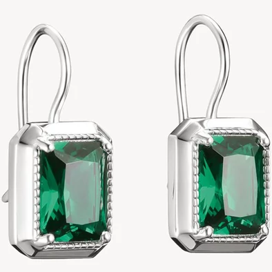 Thomas Sabo zöld köves ezüst fülbevaló - H2339-699-6