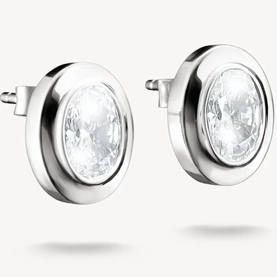 Thomas Sabo ovális köves ezüst fülbevaló - H2342-051-14