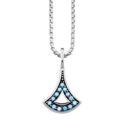 Thomas Sabo kék köves ázsiai motívumos ezüst nyaklánc - KE1739-667-17-L45