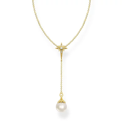 Thomas Sabo nyaklánc csillag és gyöngy medállal - KE1986-445-14-L45V