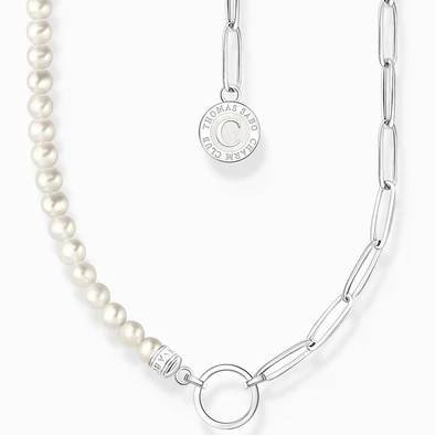 Thomas Sabo Charmista Coin tenyésztett gyöngy láncos nyaklánc - KE2189-158-14-L45V