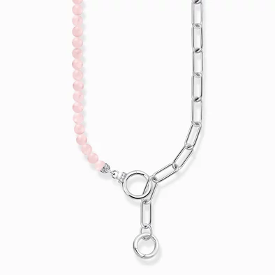 Thomas Sabo ezüst és rózsakvarc nyaklánc - KE2193-035-9-L47v