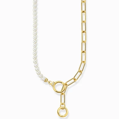 Thomas Sabo aranyozott édesvízi gyöngy nyaklánc - KE2193-445-14-L47V