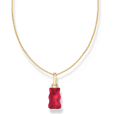 Thomas Sabo x HARIBO piros gumimaci arany nyaklánc - KE2209-414-10-L45V