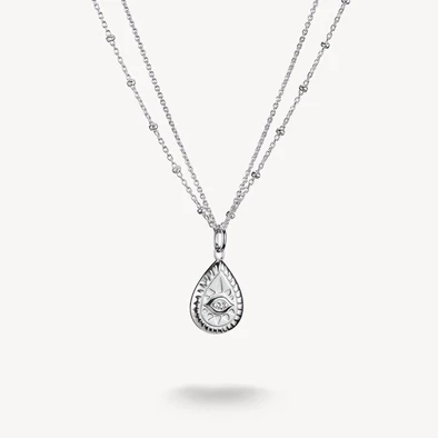 Thomas Sabo elyndra ezüst csepp védelmező szem dupla nyaklánc - KE2333-051-14