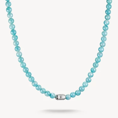 Thomas Sabo elyndra türkiz amazonit gyöngyös nyaklánc ezüst dísszel - KE2335-643-17