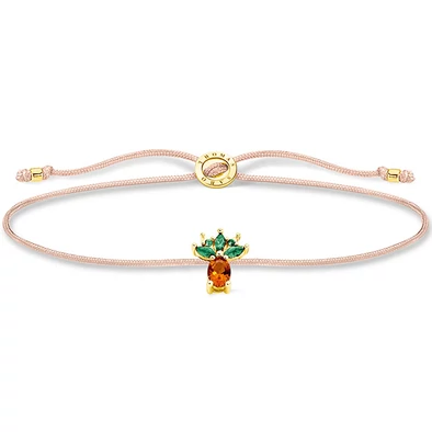 Thomas Sabo ananász textil karkötő - LS129-472-7-L20V