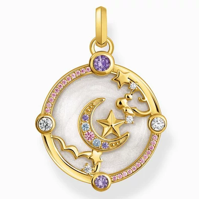 Thomas Sabo aranyozott hold medál - PE954-565-7