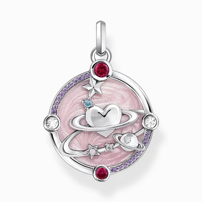 Thomas Sabo pink kozmikus univerzum medál - PE959-340-9