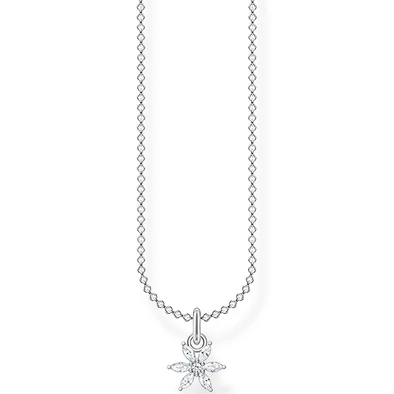 Thomas Sabo ezüst nyaklánc cirkónia virág medállal - SCKE150326