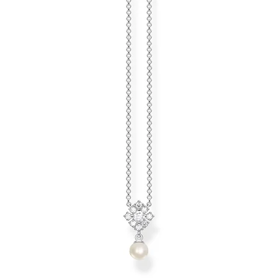 Thomas Sabo cirkónia függő gyöngy ezüst nyaklánc - SCKE150336