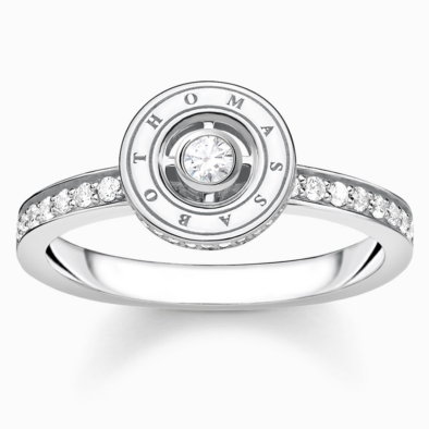 Thomas Sabo fehér köves ezüst gyűrű - TR2255-051-14-48