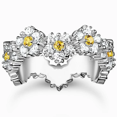 Thomas Sabo ezüst százszorszép gyűrű cirkónia kövekkel - TR2337-051-4-52 Thomas Sabo ezüst százszorszép gyűrű cirkónia kövekkel - TR2337-051-4-52