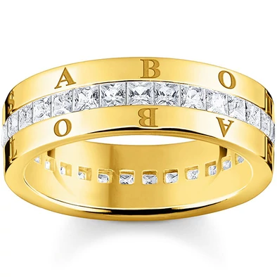 Thomas Sabo pavé gyűrű fehér kövekkel - TR2361-414-14-56