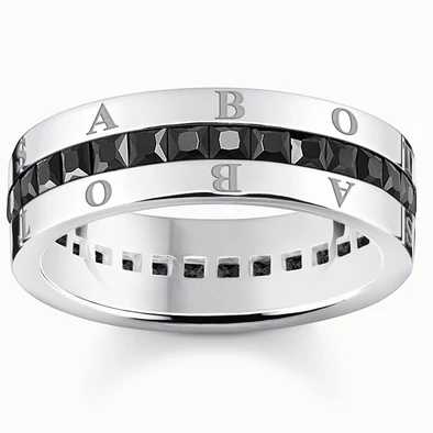 Thomas Sabo fekete köves gyűrű - TR2361-643-11-56