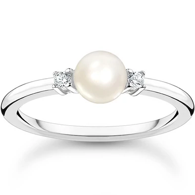 Thomas Sabo cirkónia kövek és gyöngy gyűrű - TR2370-167-14-50