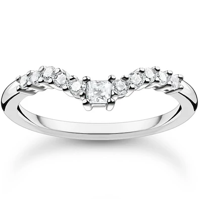 Thomas Sabo fehér köves gyűrű - TR2398-051-14-54