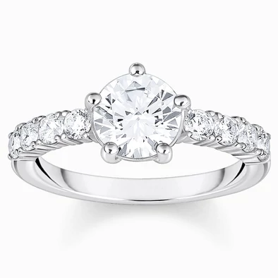 Thomas Sabo ezüst szoliter gyűrű cirkóniával - TR2440-051-14-50