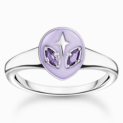 Thomas Sabo lila UFO gyűrű - TR2444-041-13-52