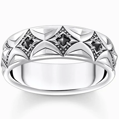 Thomas Sabo Fekete mintás gyűrű - TR2453-643-11-60