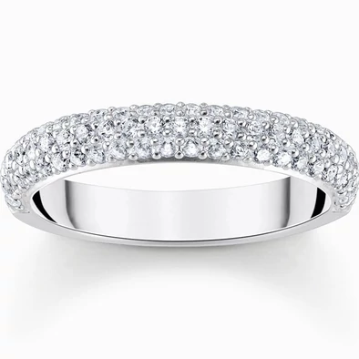 Thomas Sabo áttetsző cirkónia köves ezüst gyűrű - TR2462-051-14-50