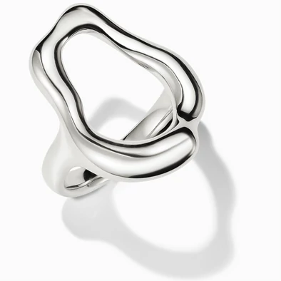 Thomas Sabo ezüst organikus formájú gyűrű - TR2486-001-21-54 Thomas Sabo ezüst organikus formájú gyűrű - TR2486-001-21-54