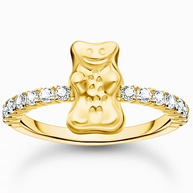 Thomas Sabo x HARIBO sárga arany gumimaci gyűrű - TR2504-414-14-54 Thomas Sabo x HARIBO sárga arany gumimaci gyűrű - TR2504-414-14-54