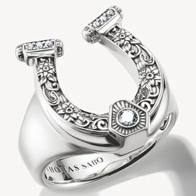 Thomas Sabo elyndra ezüst lópatkó gyűrű  - TR2509-643-14