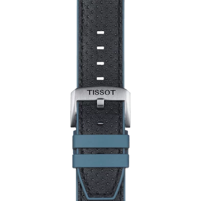 Tissot kék bőr és szilikon óraszíj 22 mm