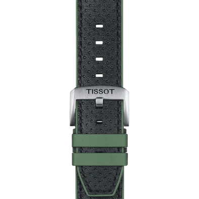 Tissot zöld bőr és szilikon óraszíj 22 mm