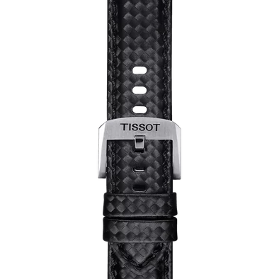Tissot fekete bőr óraszíj 20 mm
