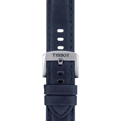 Tissot kék bőr óraszíj 20 mm