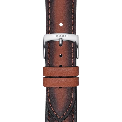 Tissot barna bőr óraszíj 20 mm