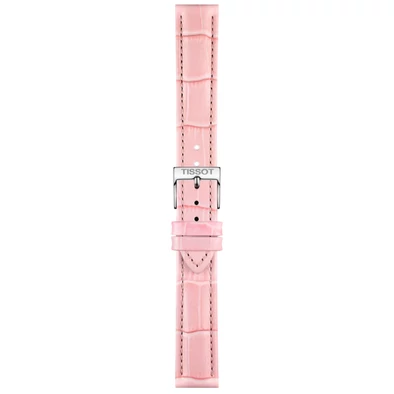 Tissot óraszíj - T852.047.114 - Rózsaszín bőr óraszíj 16 mm