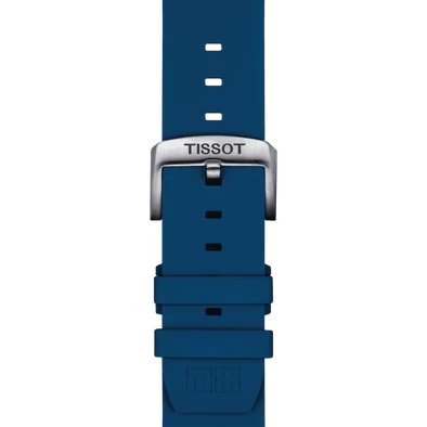 Tissot kék szilikon óraszíj 22 mm