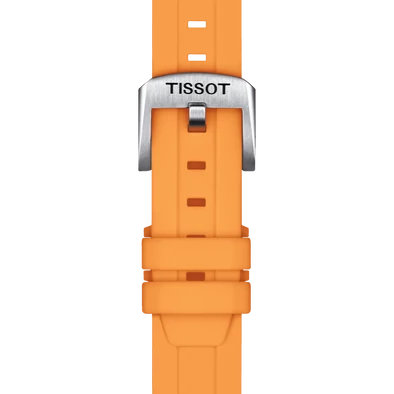 Tissot narancssárga szilikon óraszíj 18 mm