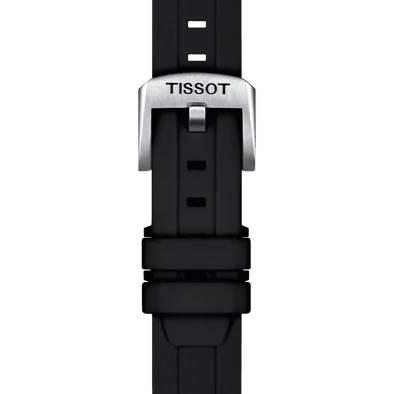 Tissot fekete szilikon óraszíj 18 mm