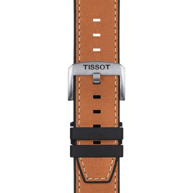 Tissot barna bőr és szilikon óraszíj 23 mm