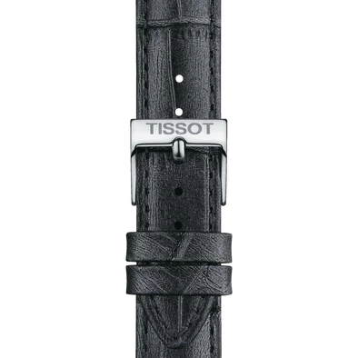 Tissot sötétszürke bőr óraszíj 16 mm