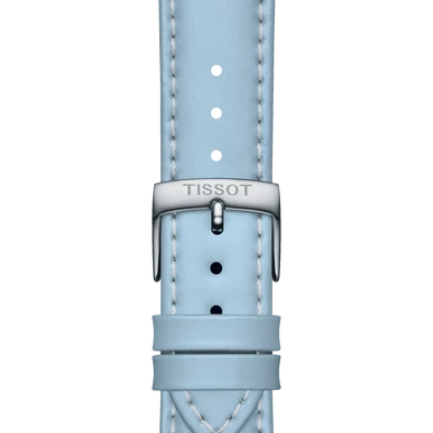 Tissot kék bőr óraszíj 18 mm