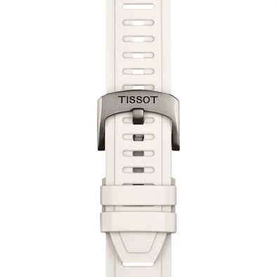 Tissot 21mm fehér szilikon óraszíj - T852.049.245