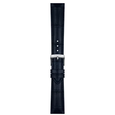 Tissot óraszíj - T852.051.029 - Sötétkék bőr óraszíj 18 mm